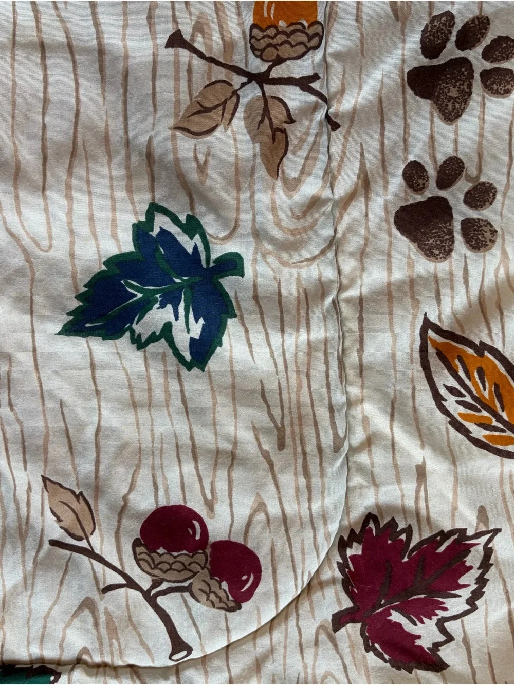 Vintage True Grit Kimlor Mills Woodland Animal Comforter Full Double Cabin Lodge